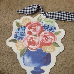 The Spring Shop Painted Canvas Floral Wall Decor